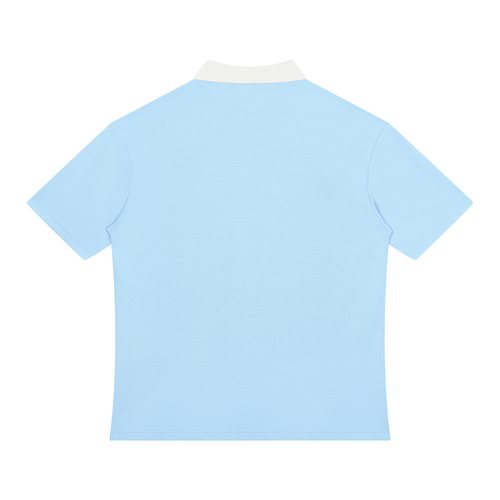 Collective Sunderland Unisex Color Blue Block Quarter-Zip Polo Shirt