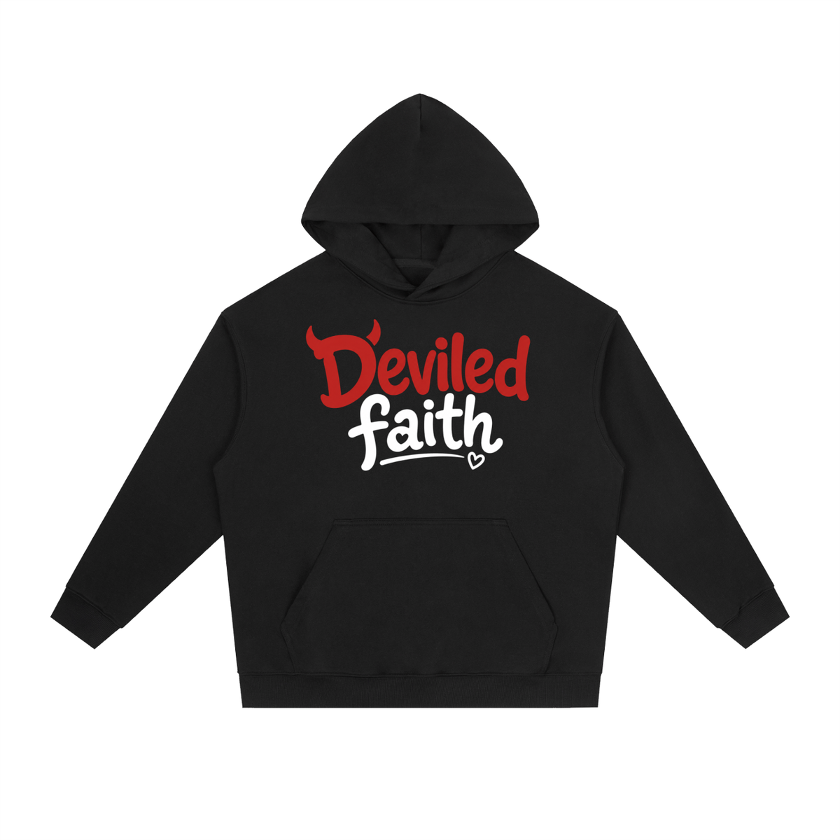 D£vil£d F@ith Essential Heavyweight Drop-Shoulder Hoodie