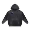 Collective Sunderland Space Vintage Washed Frayed Fleece Hoodie