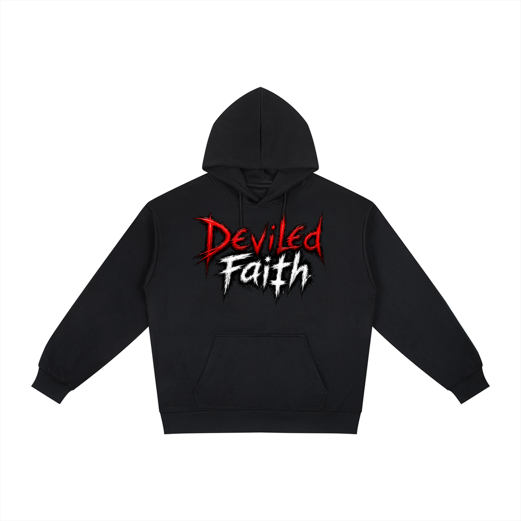 D£vil£d F@ith Scratch Relaxed Fit Hoodie