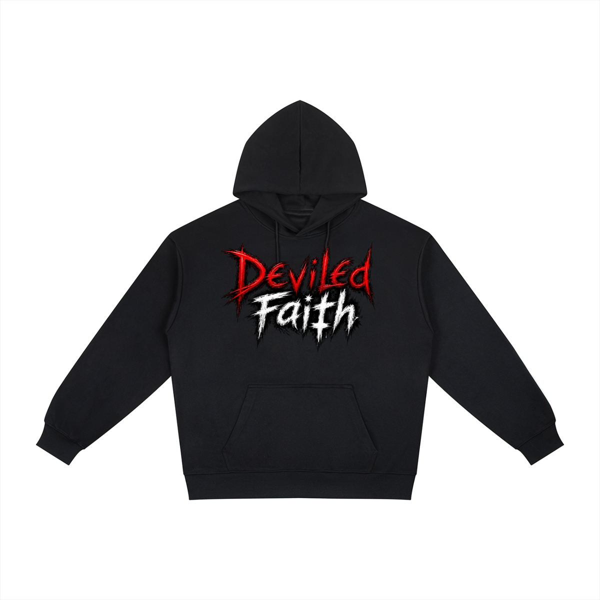 D£vil£d F@ith Scratch Relaxed Fit Hoodie