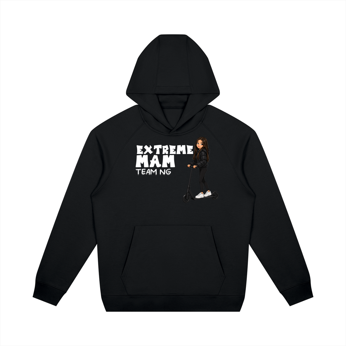 TeamNG Extreme Mam Unisex Oversized Raglan Pullover Hoodie