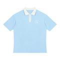 Collective Sunderland Unisex Color Blue Block Quarter-Zip Polo Shirt