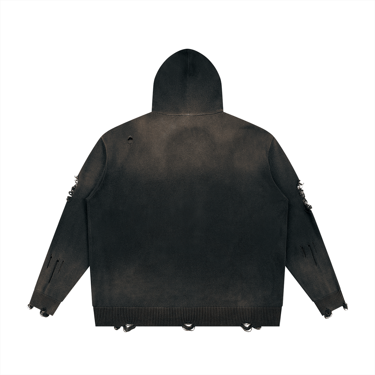 TeamNG Gothic Unisex Distressed Full Zip Sweater