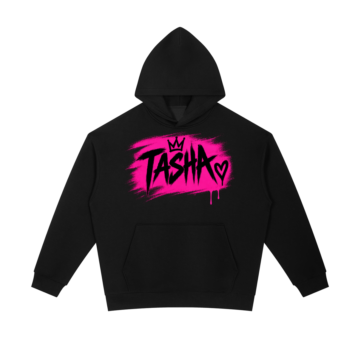 Tasha Brush Essential Heavyweight White Hoodie