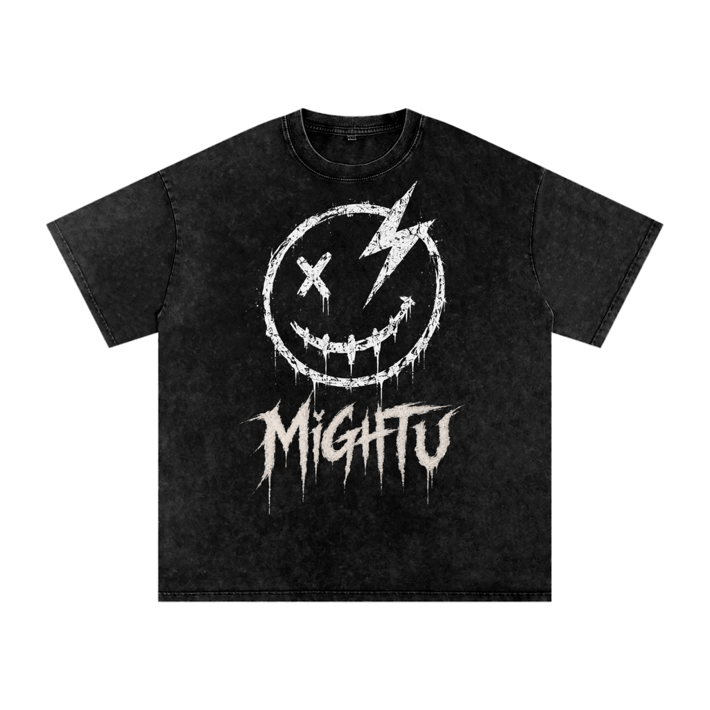 Mightu Snow Washed Oversized Cotton T-Shirt