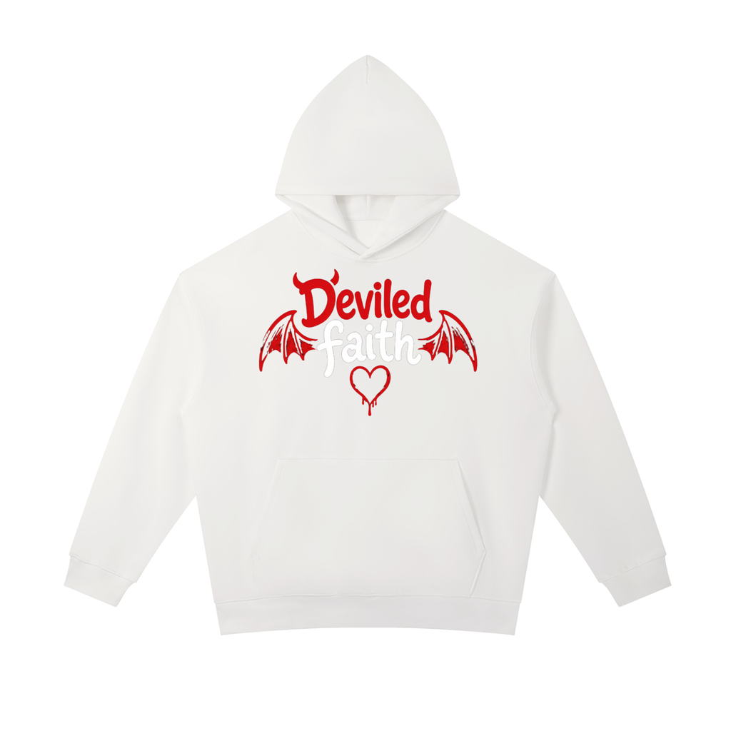 D£vil£d F@ith Wings Essential Heavyweight Hoodie