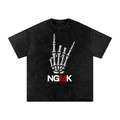 NGMK Snow Washed Oversized Cotton T-Shirt
