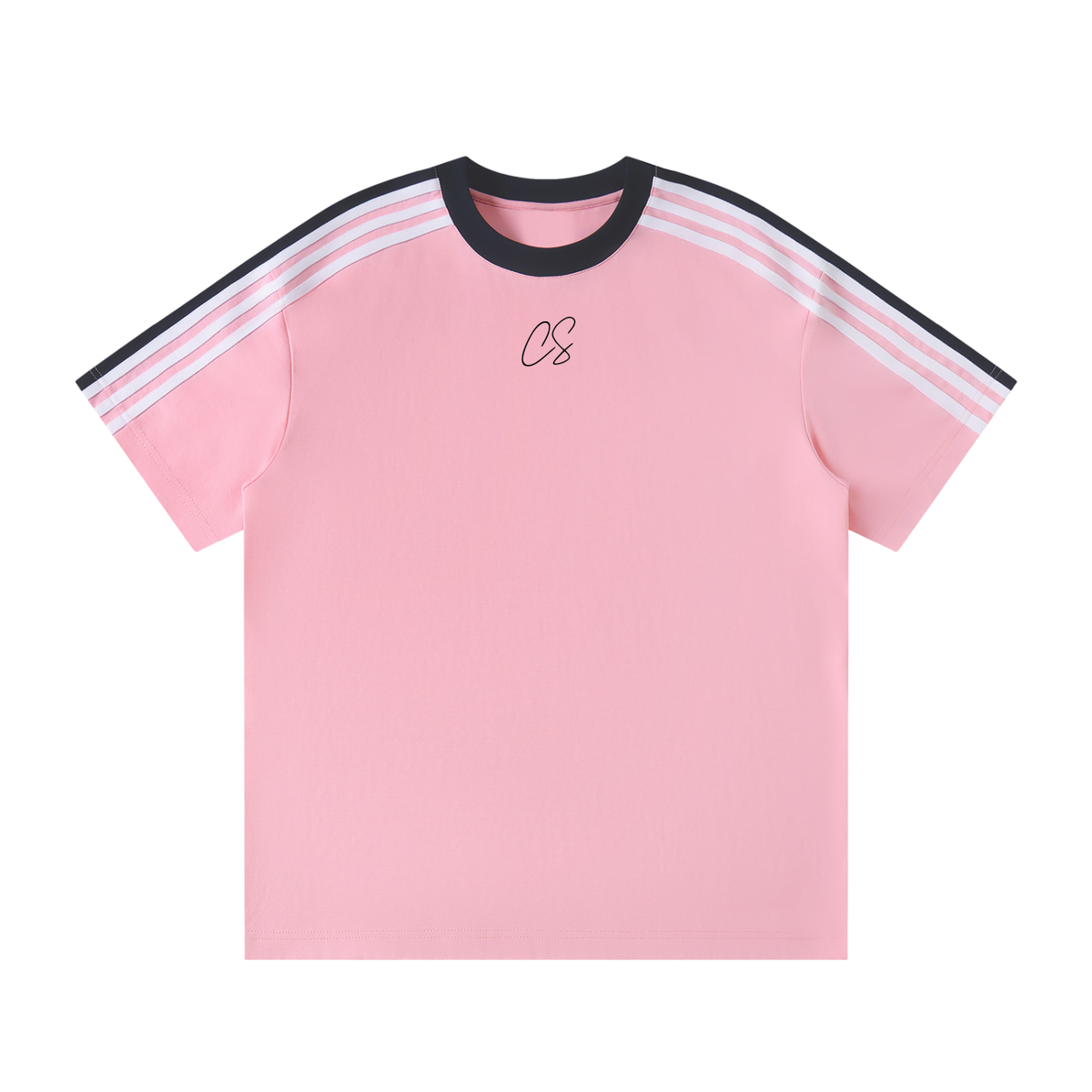 Pink Collective Sunderland Unisex Colorblock Striped T-Shirt