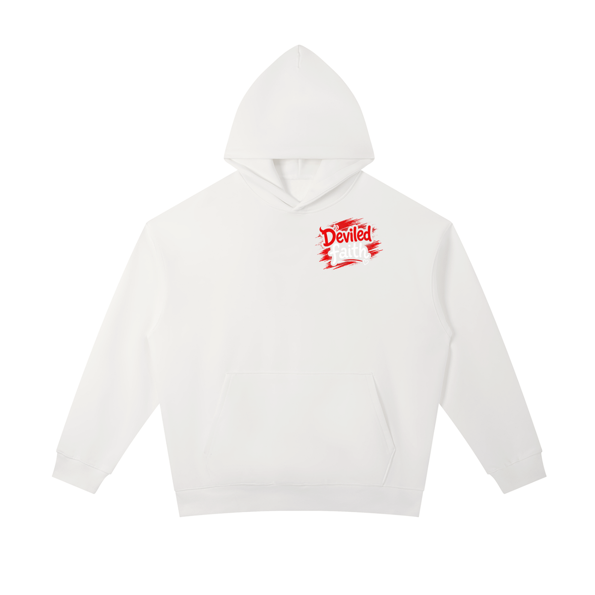 D£vil£d F@ith Brush Essential Heavyweight Hoodie
