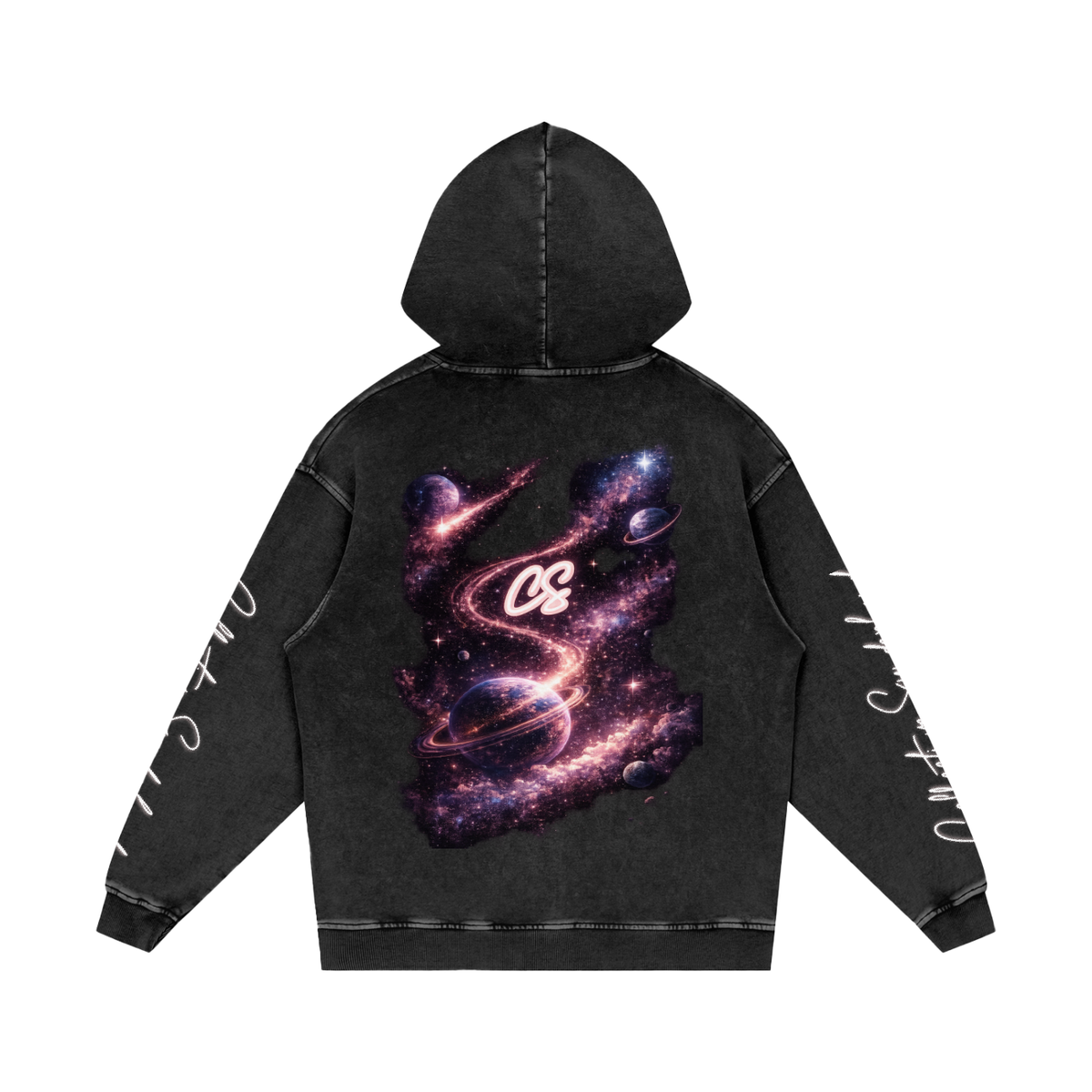 Collective Sunderland Galaxy Snow Washed Loose Cotton Hoodie